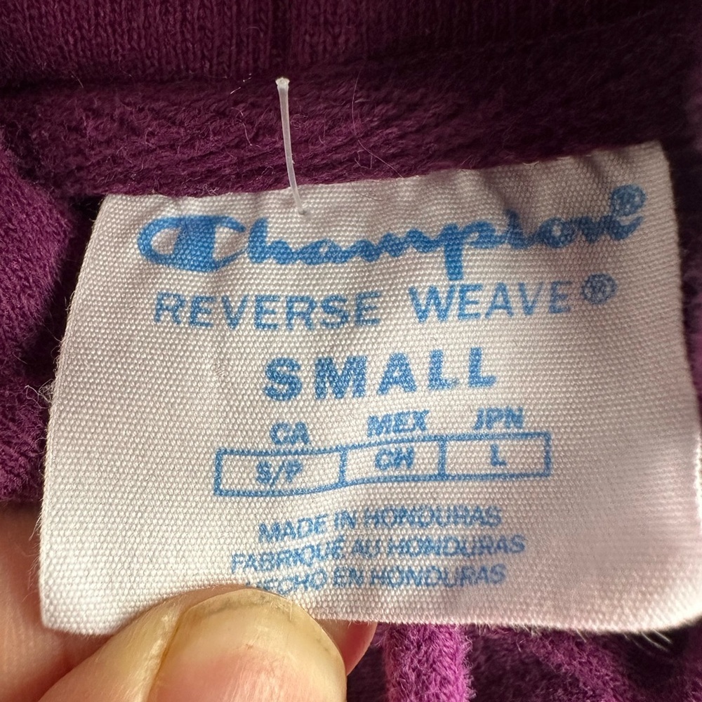 Champion Purple Hoodie Sweater - Picture 5 of 6